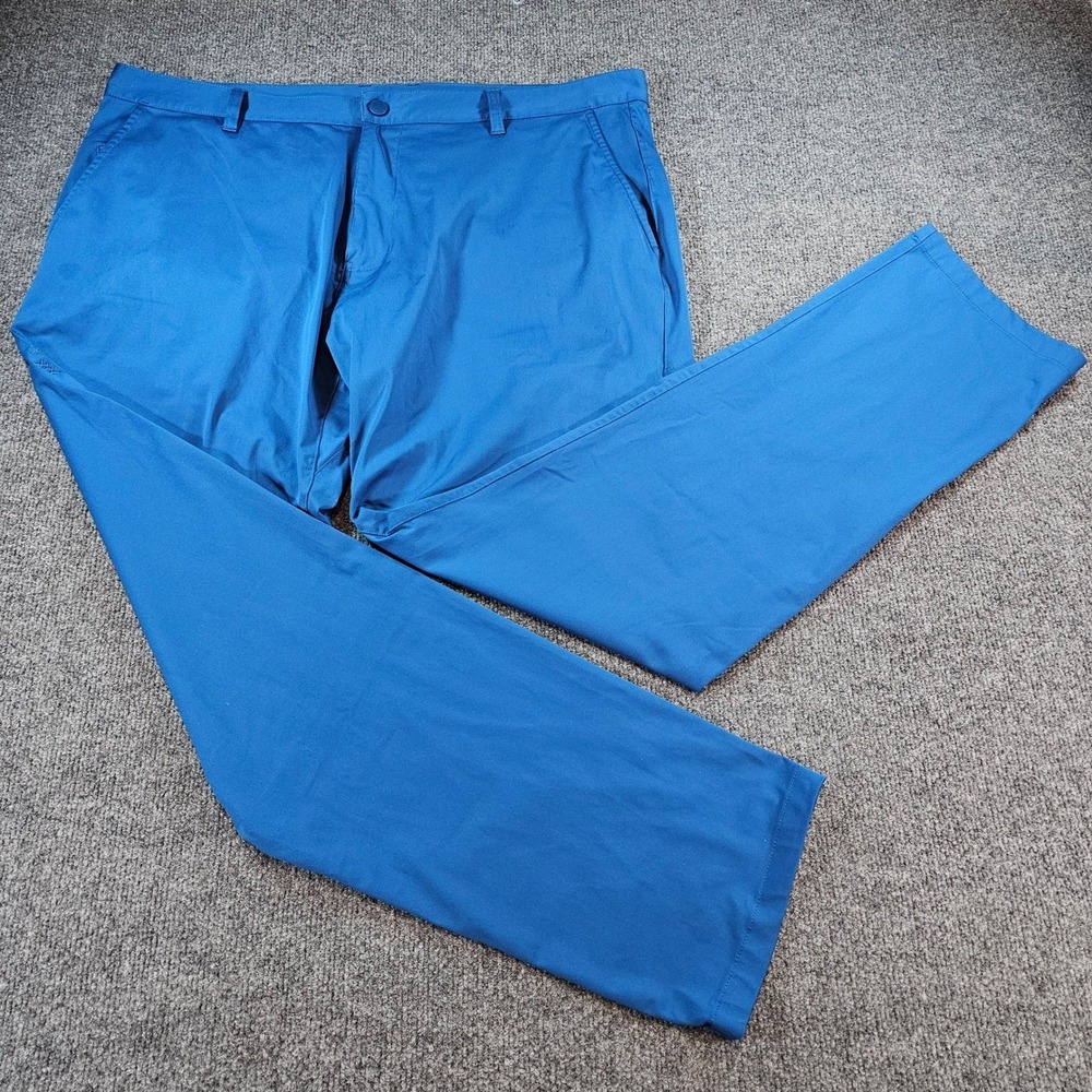 Rhone Commuter Pants Mens 40 Blue Slim Straight Performance Stretch Trousers